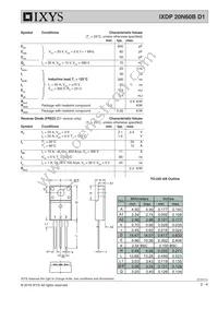 IXDP20N60BD1 Datasheet Page 2