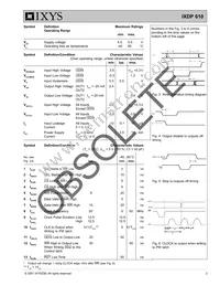 IXDP610PI Datasheet Page 2