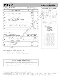 IXFA230N075T2-7 Datasheet Page 2