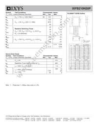IXFB210N20P Datasheet Page 2