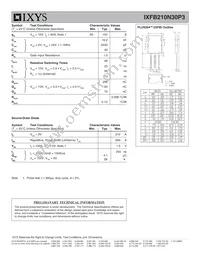 IXFB210N30P3 Datasheet Page 2