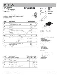 IXFB50N80Q2 Datasheet Cover