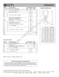 IXFB90N85X Datasheet Page 2