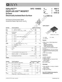 IXFC15N80Q Datasheet Cover