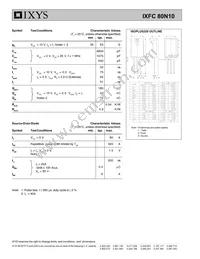 IXFC80N10 Datasheet Page 2