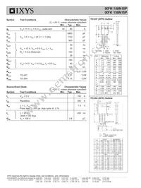 IXFH150N15P Datasheet Page 2