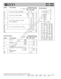 IXFH15N80 Datasheet Page 2
