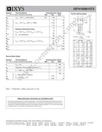 IXFH160N15T2 Datasheet Page 2