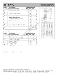 IXFH230N075T2 Datasheet Page 2