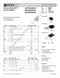 IXFH30N60X Datasheet Cover