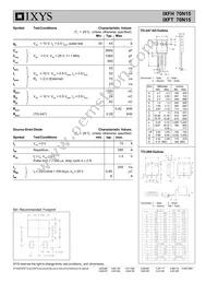 IXFH70N15 Datasheet Page 2