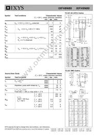 IXFH8N80 Datasheet Page 2