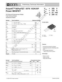 IXFK102N30P Datasheet Cover