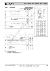 IXFK110N07 Datasheet Page 2