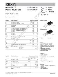 IXFK120N20 Datasheet Cover