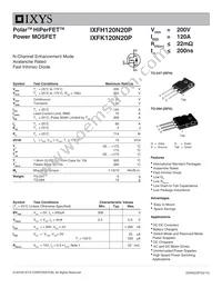 IXFK120N20P Datasheet Cover