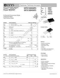 IXFK150N30P3 Datasheet Cover