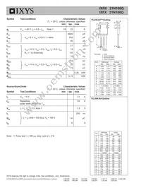 IXFK21N100Q Datasheet Page 2