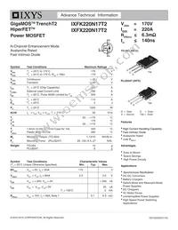 IXFK220N17T2 Datasheet Cover