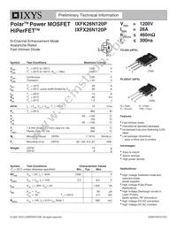 IXFK26N120P Datasheet Cover