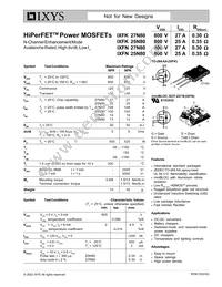 IXFK27N80 Datasheet Cover