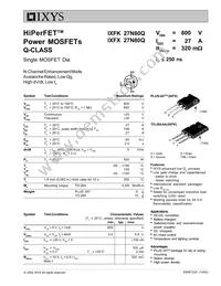 IXFK27N80Q Datasheet Cover