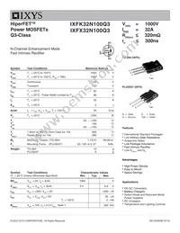 IXFK32N100Q3 Datasheet Cover