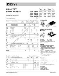 IXFK50N50 Datasheet Cover