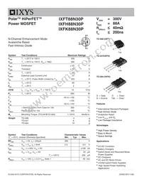 IXFK88N30P Datasheet Cover