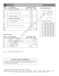 IXFN100N50Q3 Datasheet Page 2