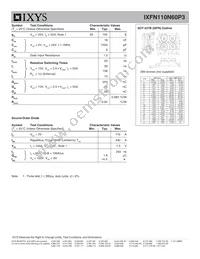 IXFN110N60P3 Datasheet Page 2