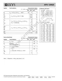 IXFN120N20 Datasheet Page 2