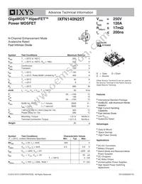 IXFN140N25T Datasheet Cover