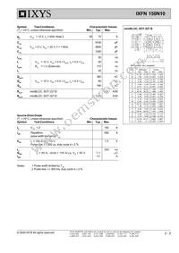 IXFN150N15 Datasheet Page 2