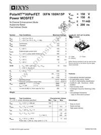 IXFN180N15P Datasheet Cover