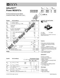 IXFN200N07 Datasheet Cover