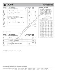 IXFN230N10 Datasheet Page 2
