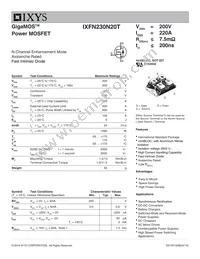 IXFN230N20T Datasheet Cover