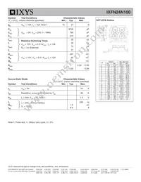 IXFN24N100 Datasheet Page 2