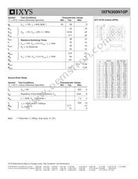 IXFN300N10P Datasheet Page 2