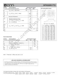 IXFN320N17T2 Datasheet Page 2