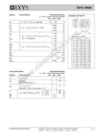 IXFN34N80 Datasheet Page 2