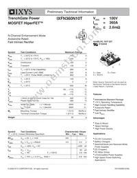 IXFN360N10T Datasheet Cover