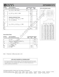 IXFN360N15T2 Datasheet Page 2