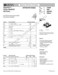 IXFN44N100Q3 Datasheet Cover