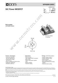 IXFN50N120SIC Datasheet Cover
