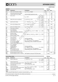 IXFN50N120SIC Datasheet Page 2