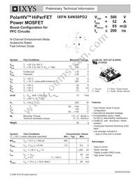 IXFN64N50PD2 Datasheet Cover