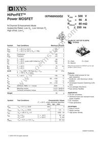 IXFN66N50Q2 Datasheet Cover