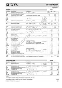 IXFN70N120SK Datasheet Page 2